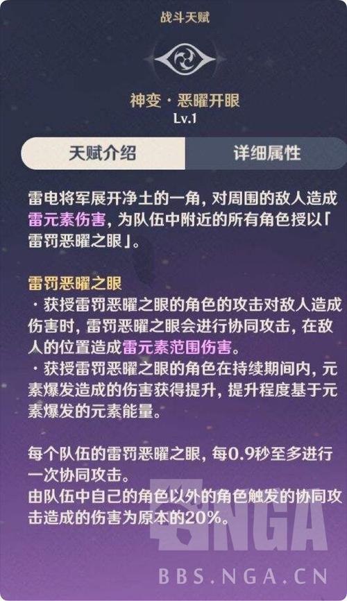 原神雷神天赋全面剖析,精通周本攻略,解锁角色战力巅峰秘籍