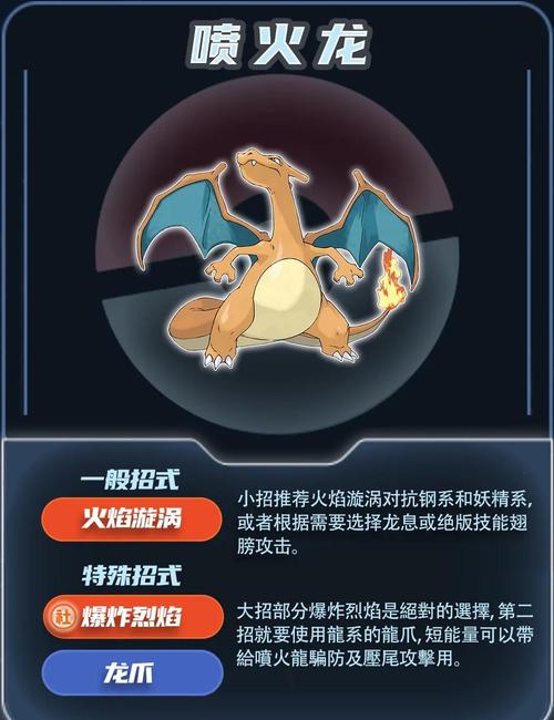 口袋妖怪燃智之旅,喷火龙终极配招指南与趣味玩法揭秘