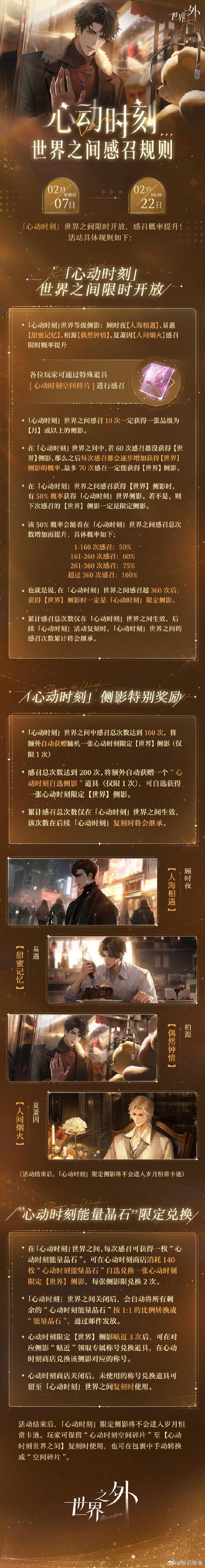 世界之外心上月活动限时开启,感召概率大幅提升,探索未知新纪元!
