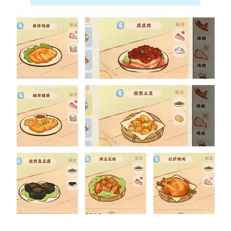 一梦江湖神厨行当革新，最新按属性分类菜谱全揭秘，烹饪江湖等你来闯！