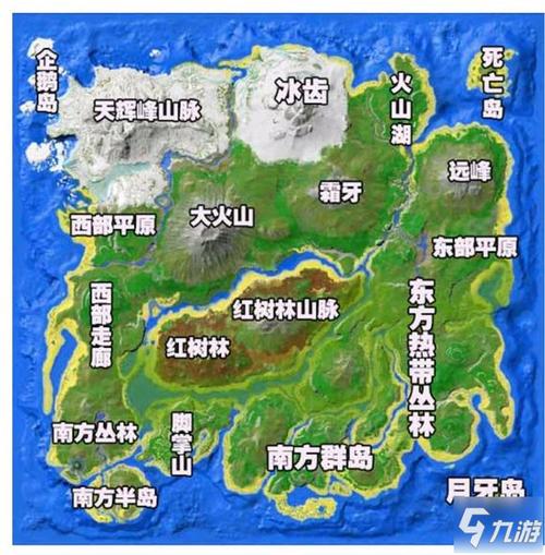 方舟,生存进化中心岛资源及生物位置全解析,探索无限乐趣!