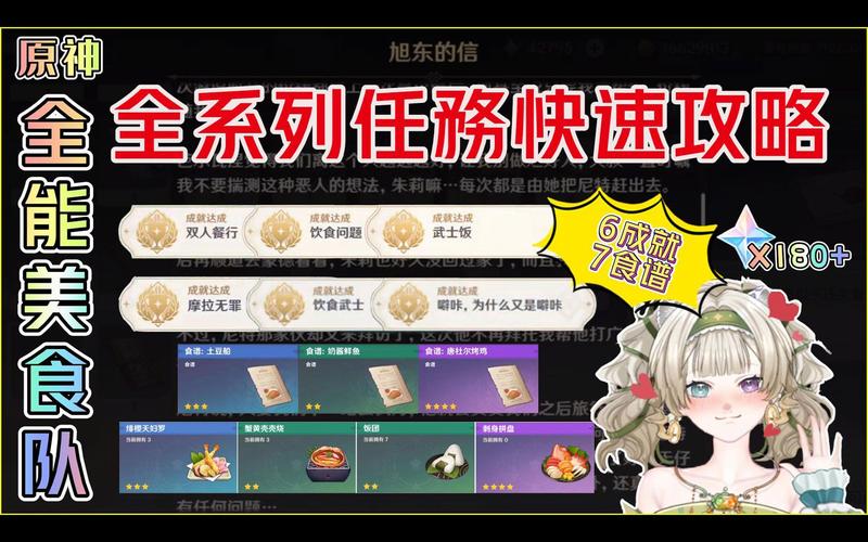 原神全能美食队系列任务流程攻略,解锁美食与冒险的双重乐趣!