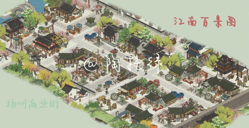 江南百景图红绿花商大揭秘,花卉交易与经营乐趣并存