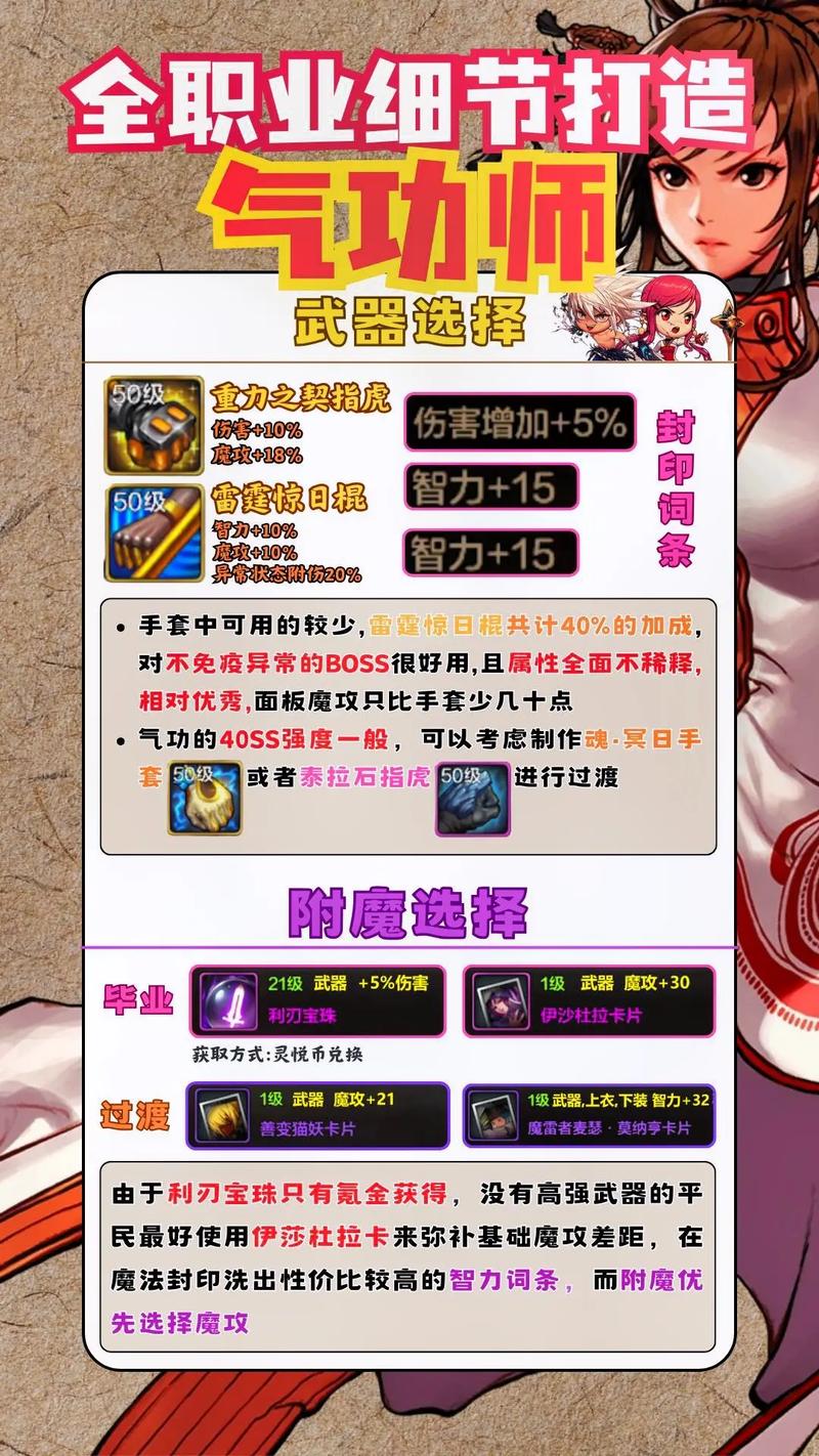 地下城与勇士手游,女气功白金环绕与龙虎啸对比,DNF100版本男气功师加点攻略及趣味玩法揭秘