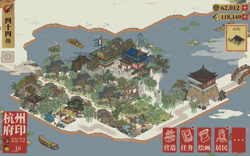 江南百景图赏月园深度解析,浪漫赏月,布局攻略大揭秘