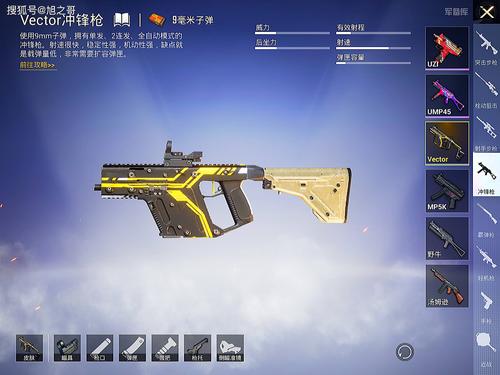 和平精英Vector冲锋枪近战王者?揭秘其子弹装载量与趣味玩法