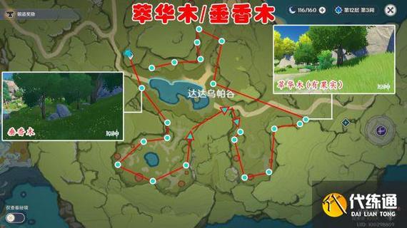 原神萃华木采集路线全攻略,探索绿意盎然的木材之旅
