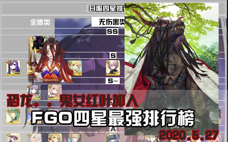 FGO四星从者鬼女红叶满破技能宝具全解析,独特恐龙形态引热议!