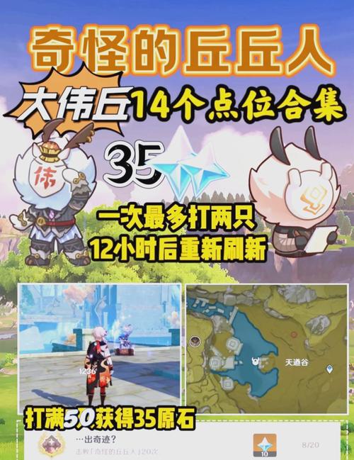 原神大伟丘刷新位置全攻略,探索与击败的奇妙之旅
