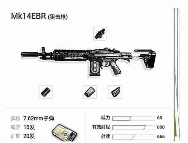 绝地求生全军出击Mk14图鉴,解锁狙击步枪的极致魅力