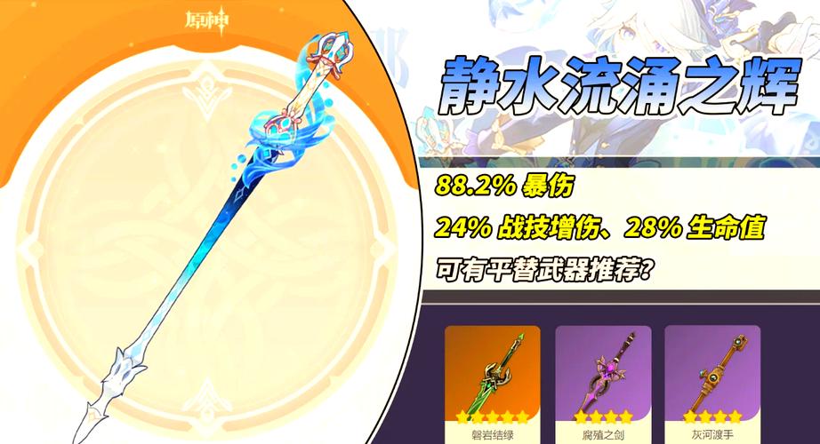原神芙宁娜四星武器精选推荐,打造最强水神辅助!