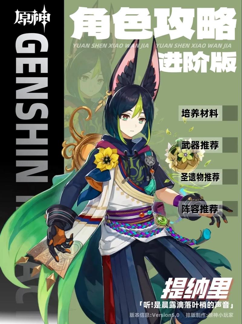 原神提纳里强度分析,全方位解析角色优势与趣味玩法技巧
