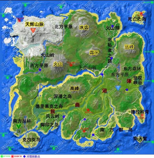 方舟,生存进化手游菊石分布位置及掉落物品全面详解,探索深海奥秘!