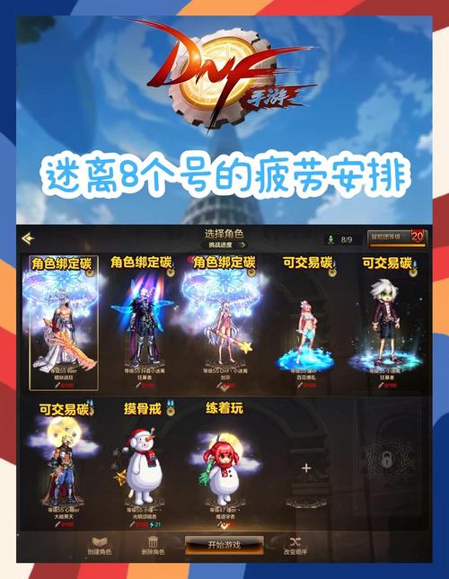 DNF手游，深度解析，养几个角色最佳及趣味玩法大揭秘