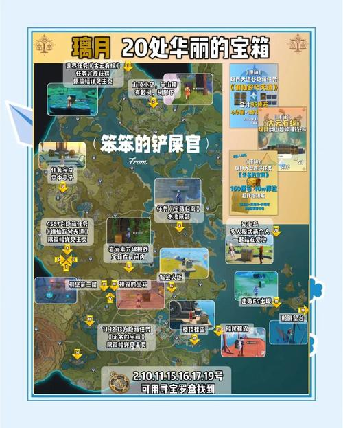 原神危危岛探险攻略,如何获取四个华丽宝箱?