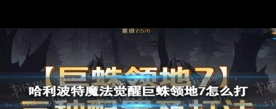 哈利波特，魔法觉醒巨蛛领地首领攻略指南，解锁全新冒险挑战！