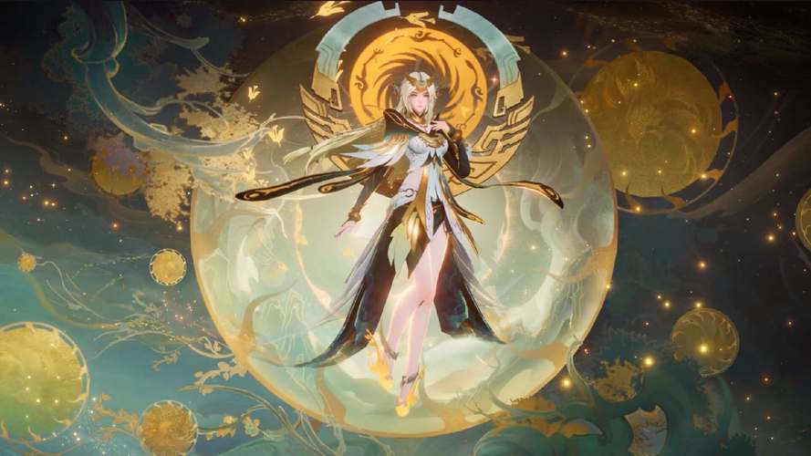 王者荣耀海月太阳神鸟皮肤震撼登场,金色羽翼的太阳神鸟曝光,全新玩法等你来探索!