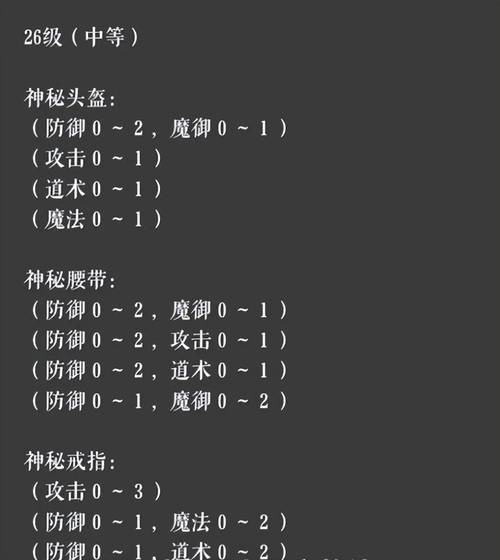 传奇世界幻魔套隐藏属性大揭秘,解锁战斗新境界!