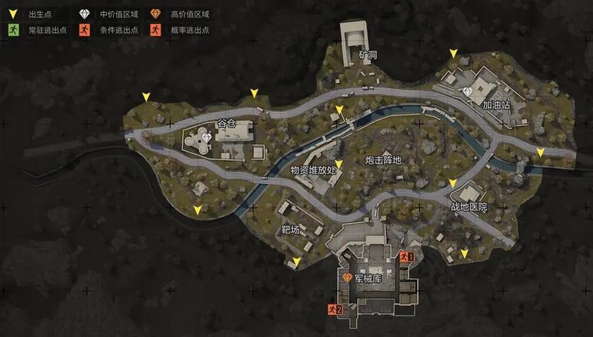 暗区突围无限PC版前线要塞详细撤离点位置指南，全面掌握快速撤离策略，征服战场！