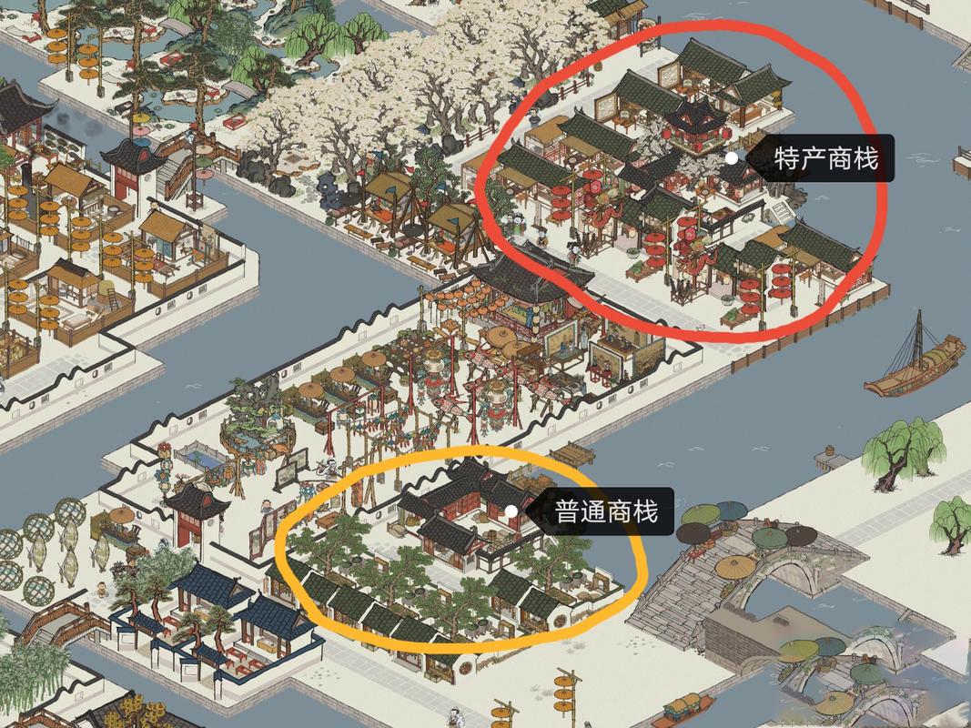 江南百景图商栈摆放位置全攻略，打造繁荣水乡的最佳布局秘籍