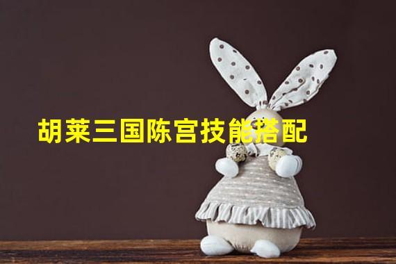 胡莱三国无双版深度攻略,陈宫三种主流技能搭配推荐及解析,解锁趣味新玩法!