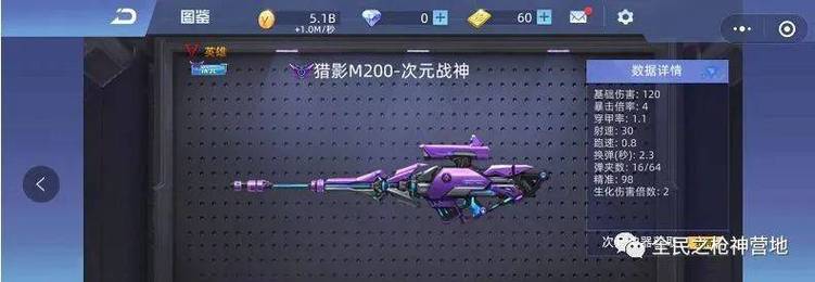 绝地枪神，M200狙击步枪的荣耀震撼上线，体验致命一击的快感！