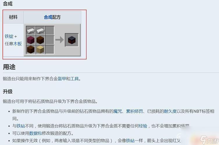 我的世界锻造台合成秘籍，材料不全？来看这里！
