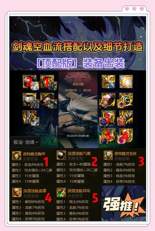 DNF70版本回归,剑魂SS武器与装备搭配全攻略