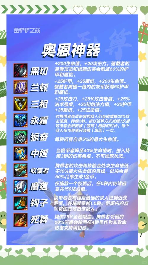 云顶之弈开局装备选择攻略大全，助你策略布局轻松登顶！