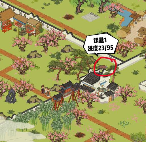 江南百景图桃花坞全攻略，解锁宝箱钥匙与废墟秘密，探索古风奇趣世界