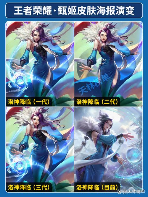 王者荣耀甄姬皮肤全览及趣味玩法揭秘