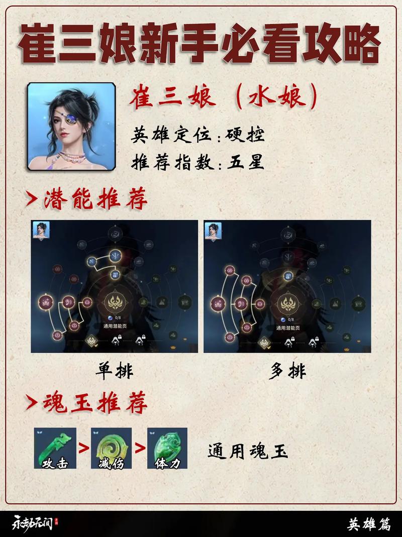 永劫无间崔三娘天赋印记全攻略，符文印记搭配秘籍