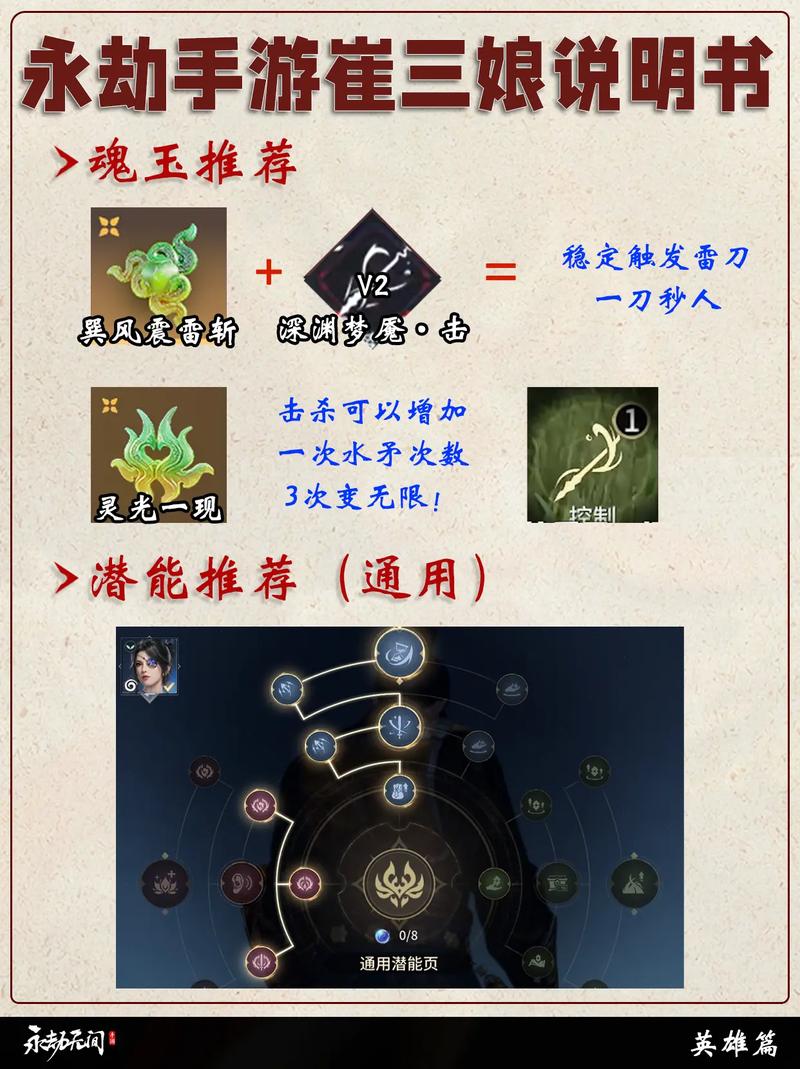 永劫无间崔三娘天赋印记全攻略,符文印记搭配秘籍